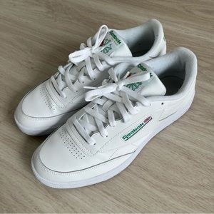 Reebok Club C85 Sneaker Men - White Green - Sz 12